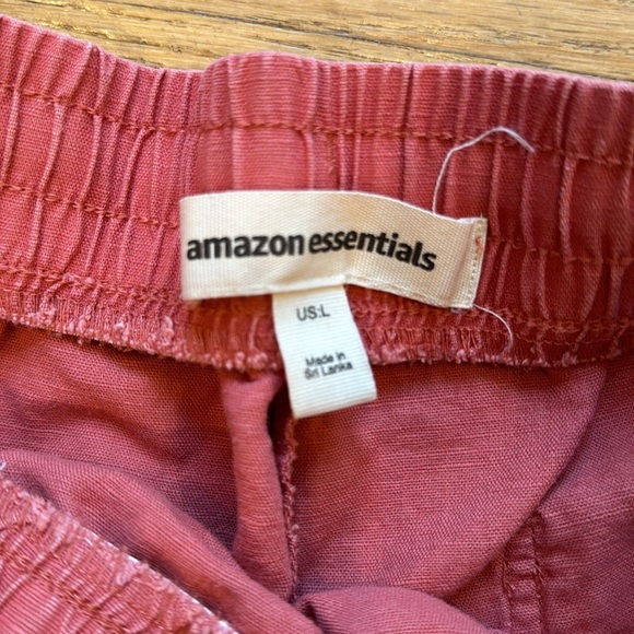 Linen shorts. Terracotta - Picture 5 of 11